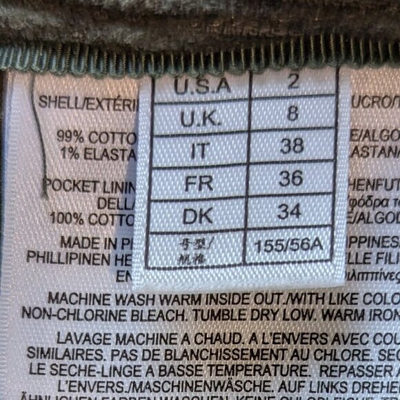 Brooks Brothers Wide Wale Corduroy Trousers | Olive Green | Classic Style - Picture 5 of 13